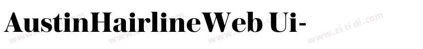 AustinHairlineWeb Ui字体转换